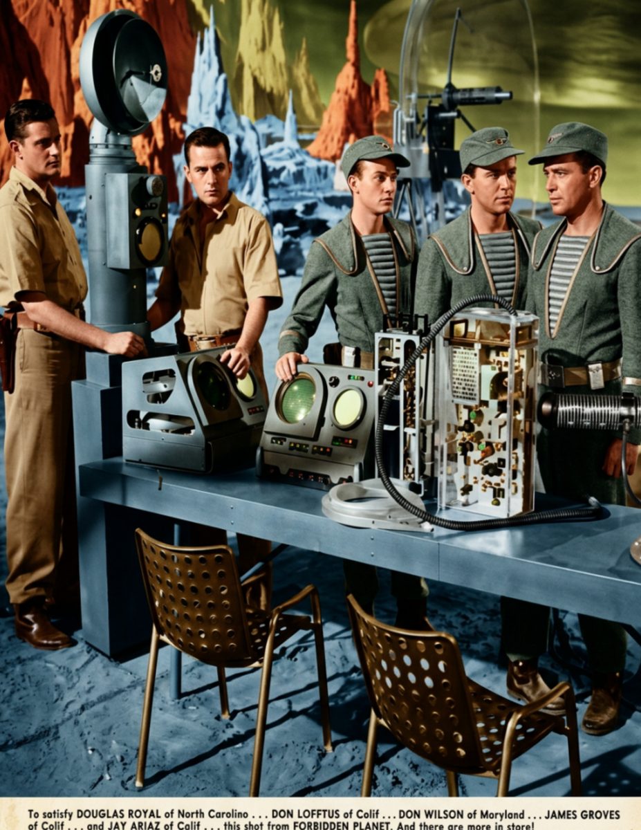 Science fiction lab equipment scene