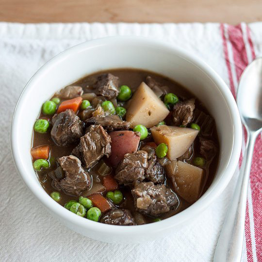 A bowl of beef stew