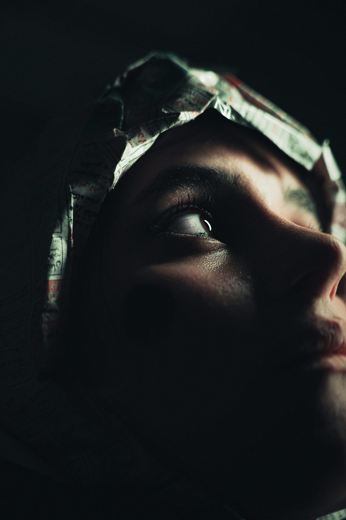 Light across eye